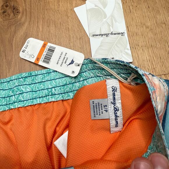 NWT Tommy Bahama Baja Jungle Royale Men's Mesh Swim Trunks with Pockets SMALL - Picture 4 of 8
